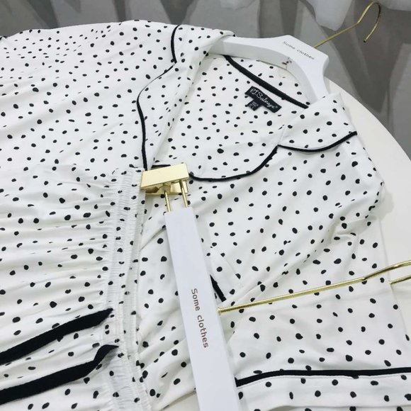 SOLD P.J. Salvage Polka Dot Modal Knit Pajamas - Picture 5 of 13